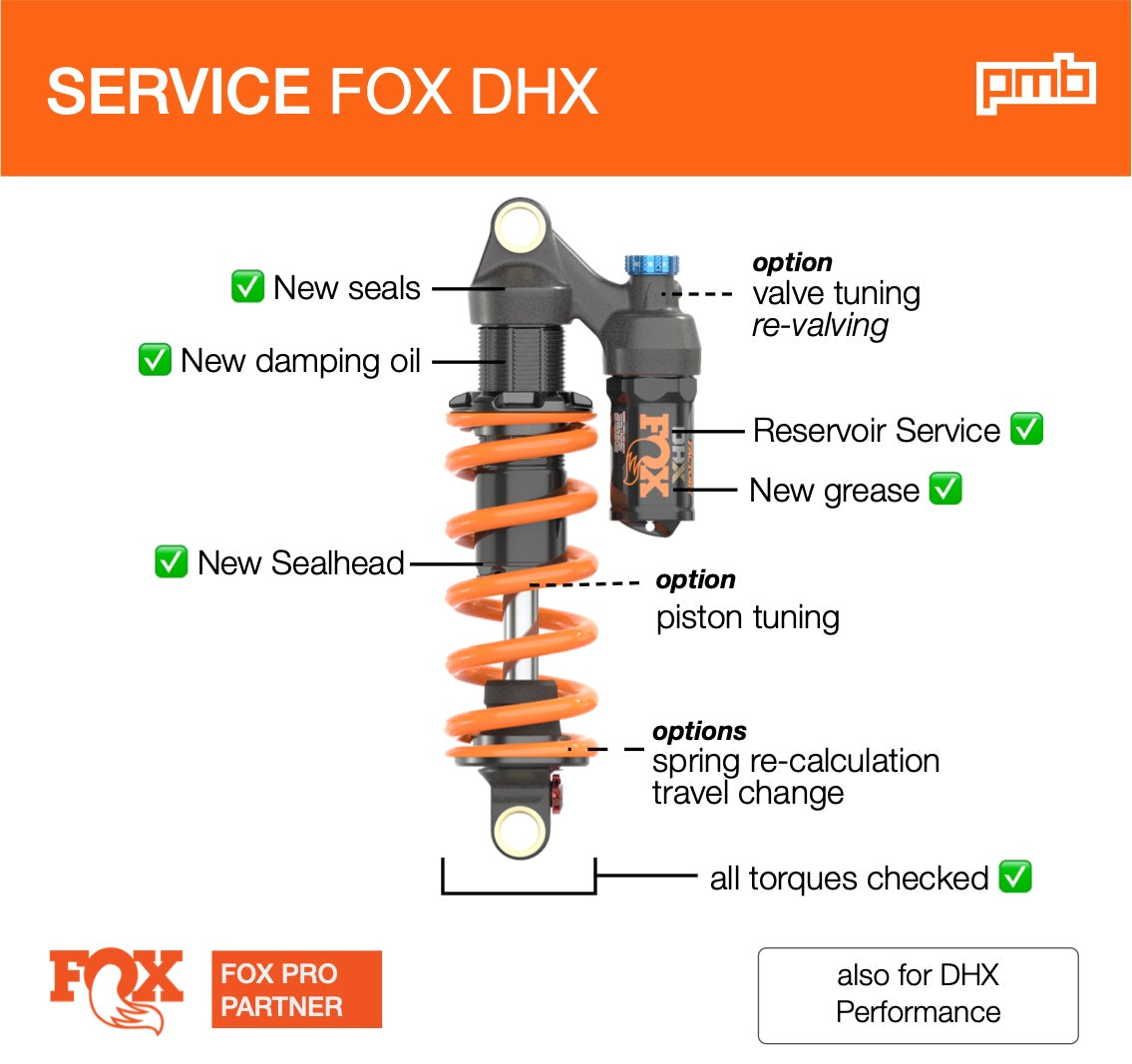 Fox Float DHX: Service de Révision Amortisseur