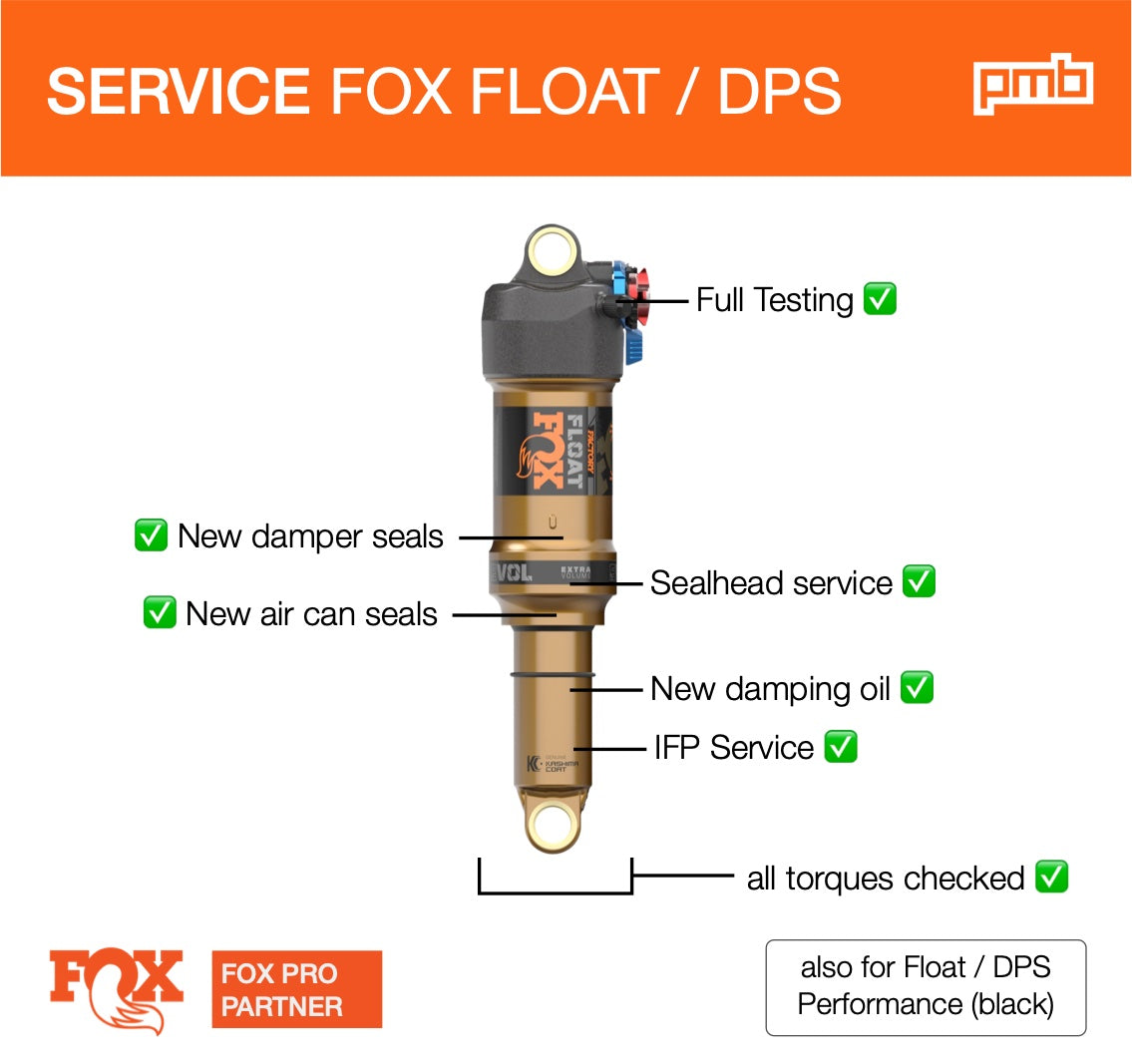 Fox Float DPS 2016-2024 / Float 2023: Service de Révision d'Amortisseur