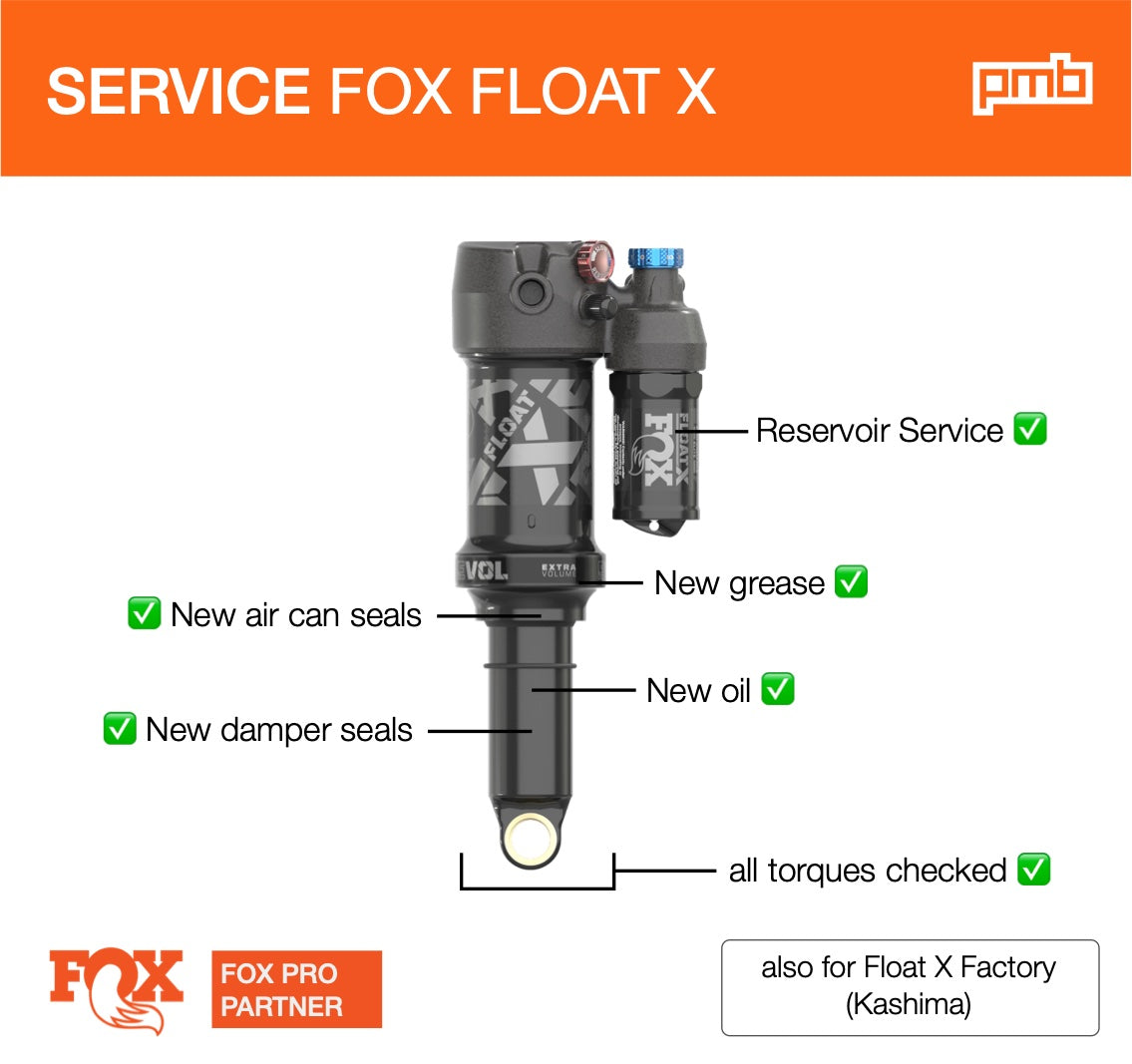 Fox Float X: Service de Révision Amortisseur