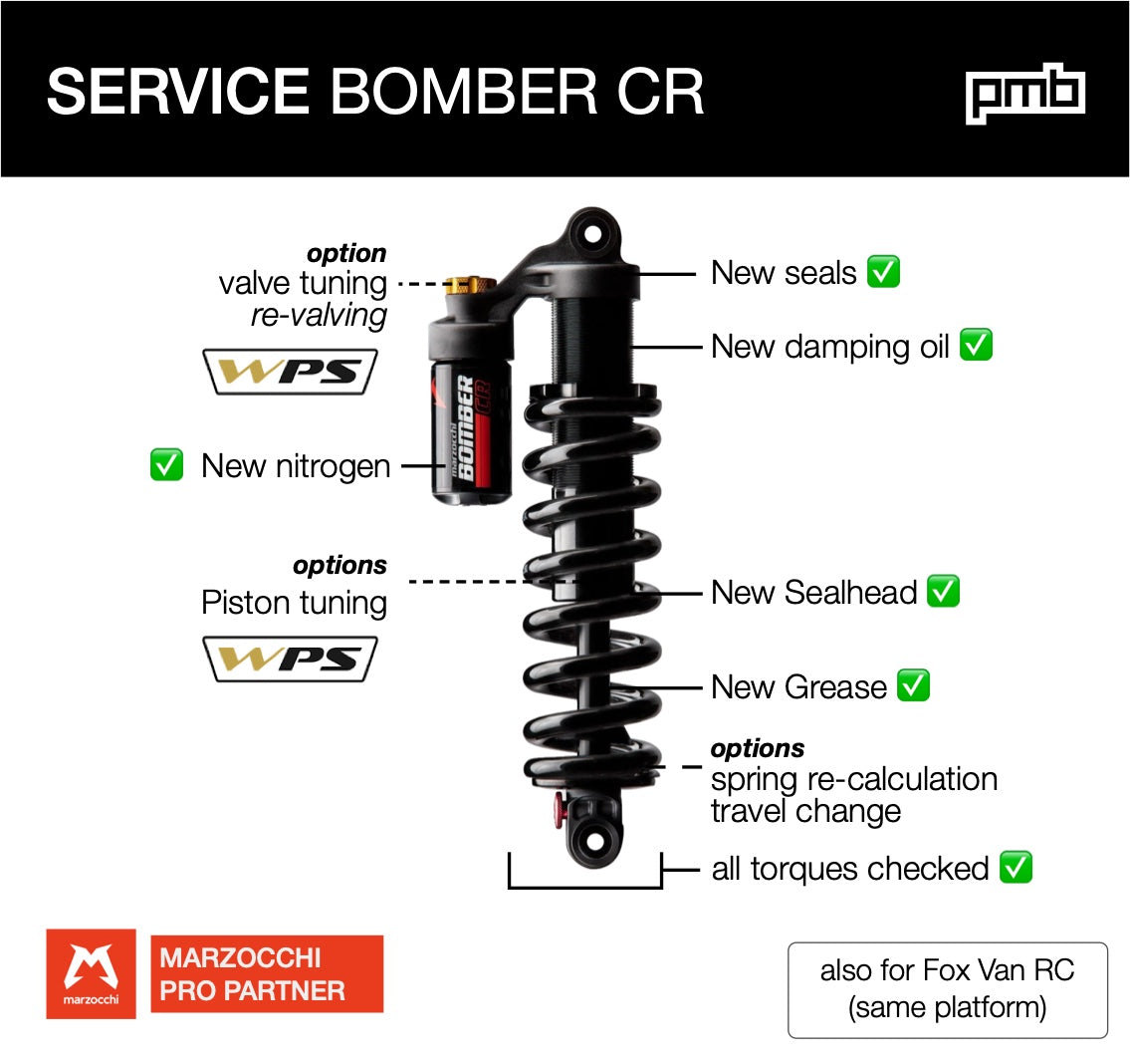 Marzocchi Bomber CR Service