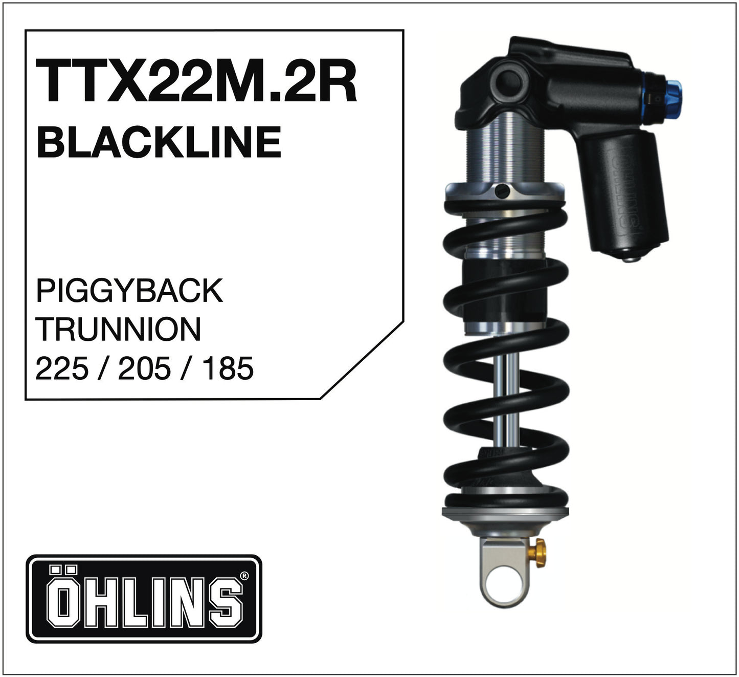 Öhlins TTX22m.2 Blackline Piggyback Trunnion