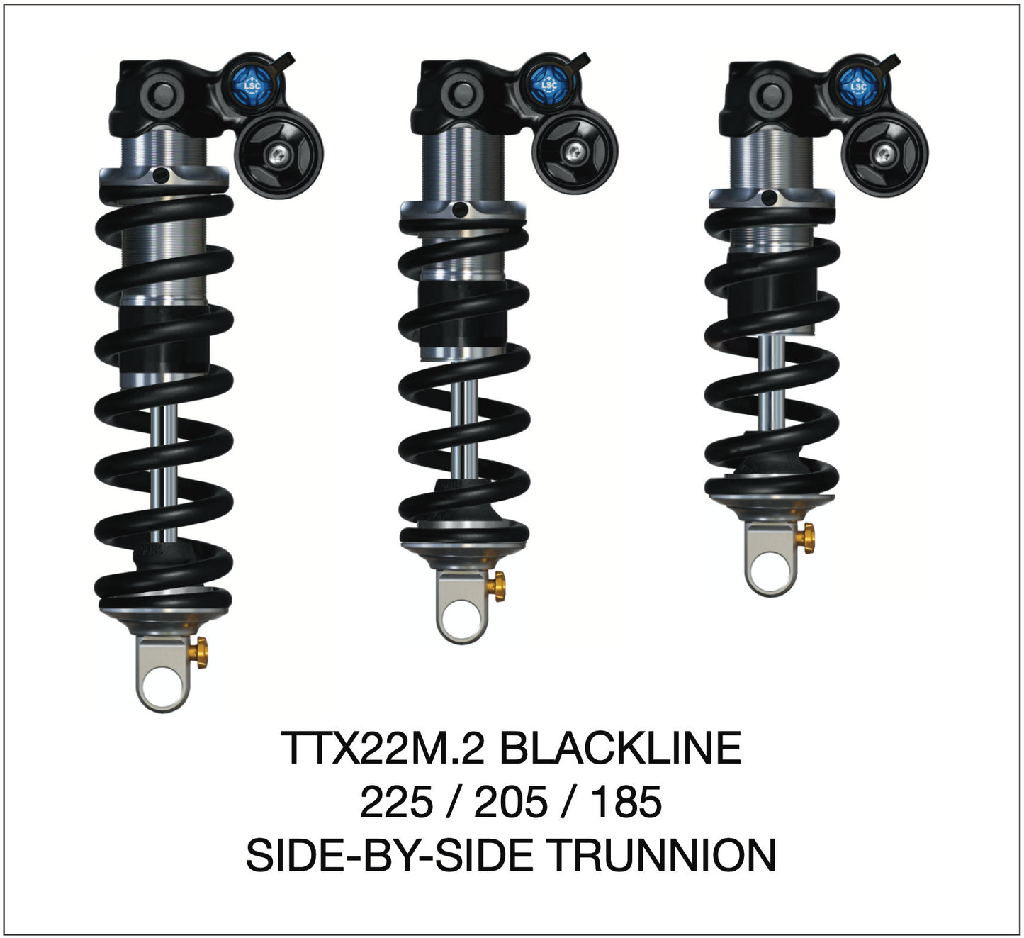 Öhlins TTX22m.2 Blackline Side-by-Side Trunnion