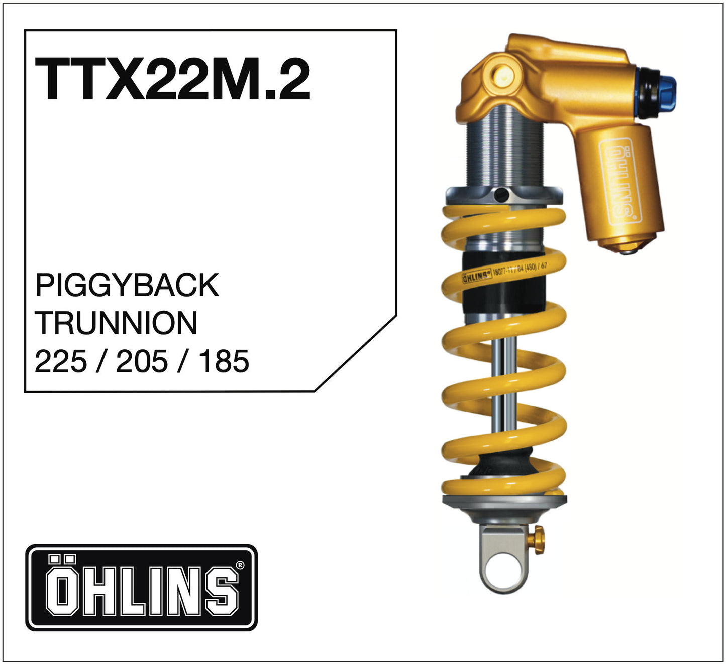 Öhlins TTX22m.2 Piggyback Trunnion