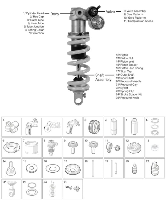 Öhlins TTX22m.2 Spare Parts